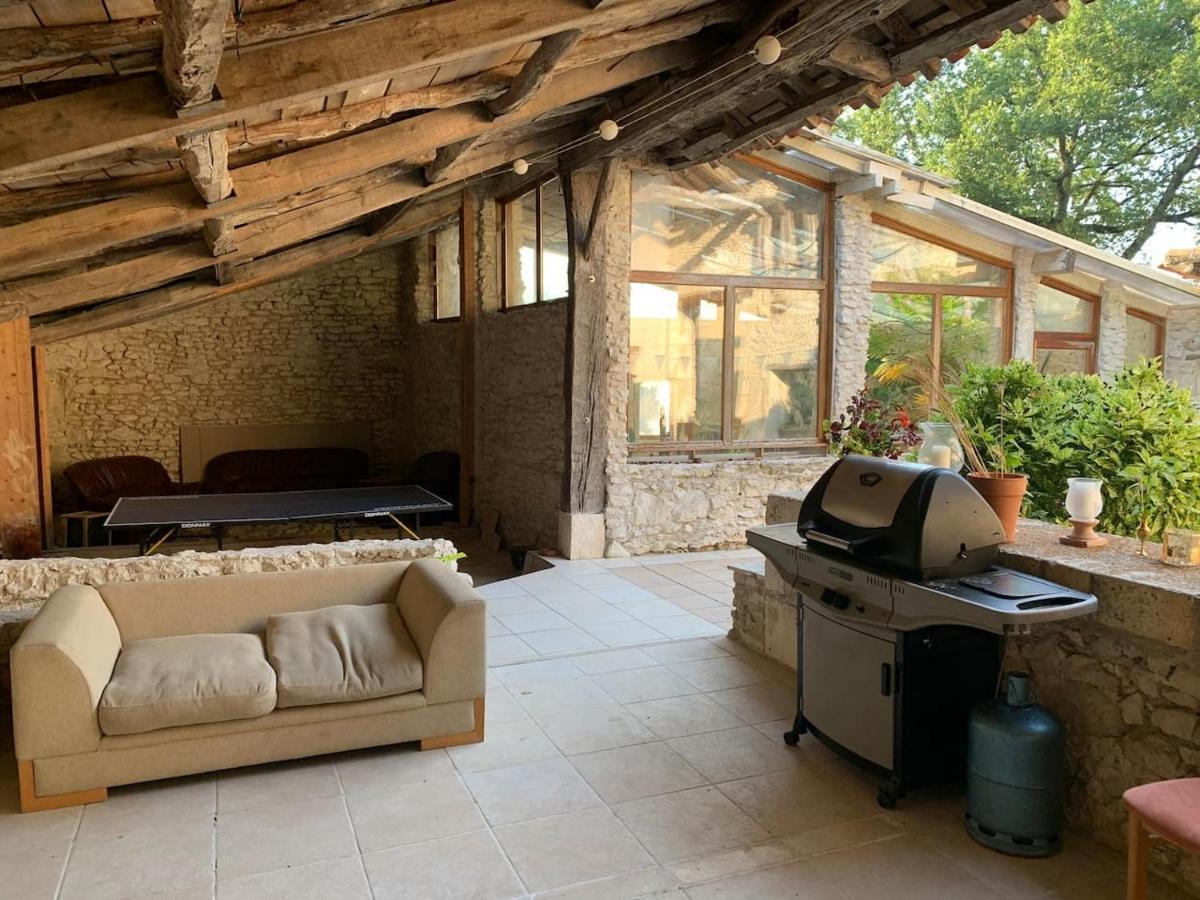 Country Villa For 19 Pool Cinema Football Pitch Verteillac Екстер'єр фото